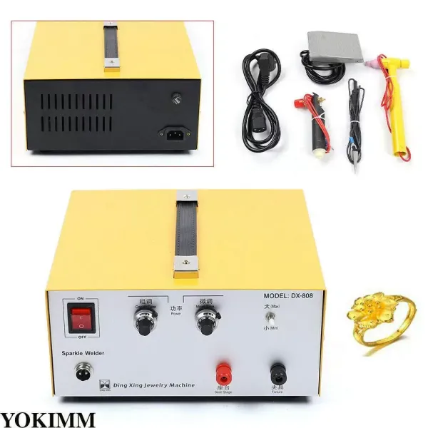 Máquina de soldadura por puntos de pulso de mano de 220V 80A para joyería de oro y plata Máquina de soldadura por puntos de pulso de mano de 220V 80A para joyería de oro y plata