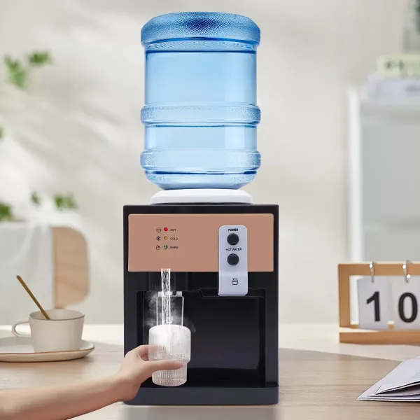 CNCEST Dispensador de agua eléctrico de acero inoxidable de 220 V, de agua caliente y fría, inicio de llave, regulación automática de la temperatura