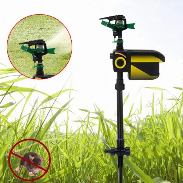 Ahuyentador solar de animales, aspersor de agua, sensor de espantapájaros, detector de movimiento, resistente a la intemperie, alcance de 30 pies Ahuyentador solar de animales, aspersor de agua, sensor de espantapájaros, detector de movimiento, resistente a la intemperie, alcance de 30 pies