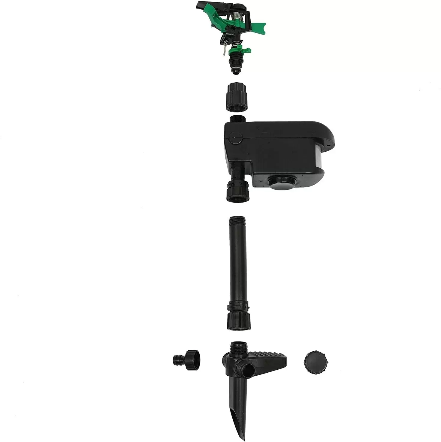 Ahuyentador solar de animales, aspersor de agua, sensor de espantapájaros, detector de movimiento, resistente a la intemperie, alcance de 30 pies