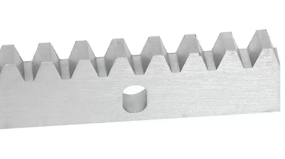 Barra dentada para accionamiento de puertas correderas