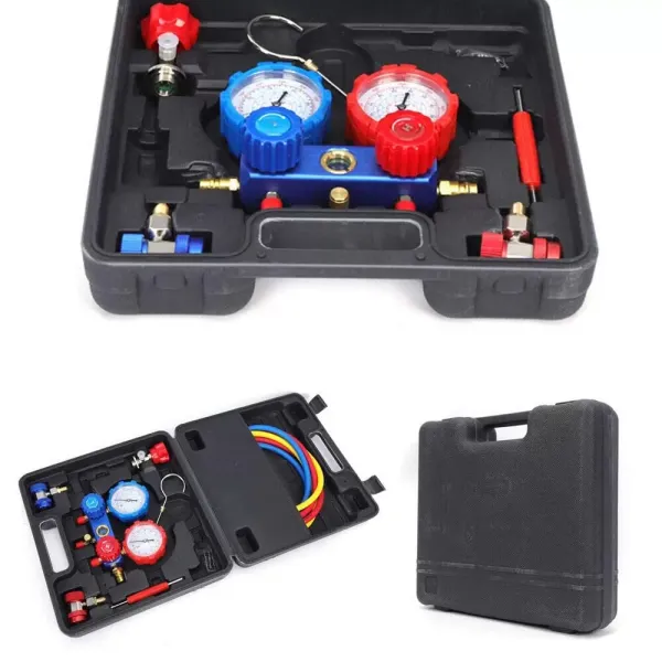 Kit de 2 vías de montaje para refrigerante R134A R410A R22-Kit de herramientas de montaje para aire acondicionado de 2 vías