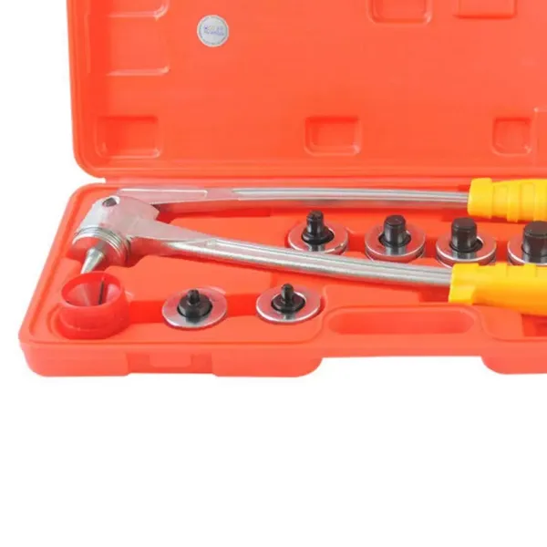 Expansor de tubos Juego de expansores de tubos con corto tubo incl.7 cabezales expansores de 10-28 mm