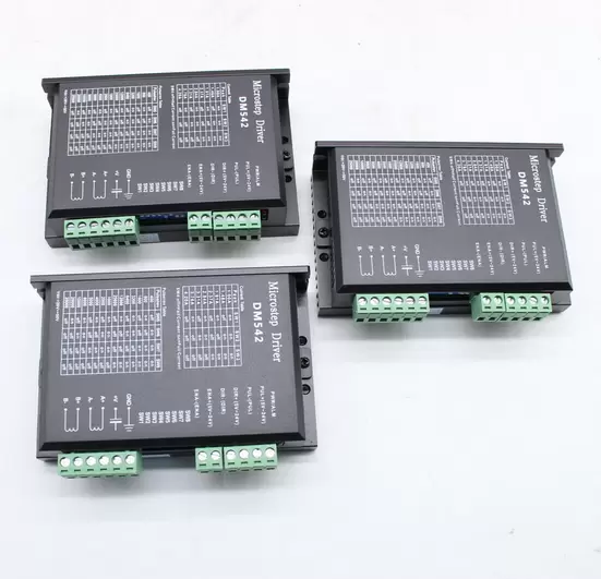 Motor paso a paso Nema 23 de 3 ejes + controlador de DM542A 4.2A + fuente de alimentación, kit de máquina de grabado para fresa