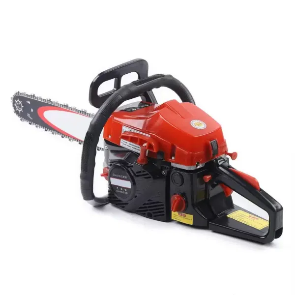 Motosierra de gasolina de 58 cc, 2 tiempos, 20 pulgadas, 2.6KW, 12500 U/min, longitud de la barra de sierra para trabajar la madera
