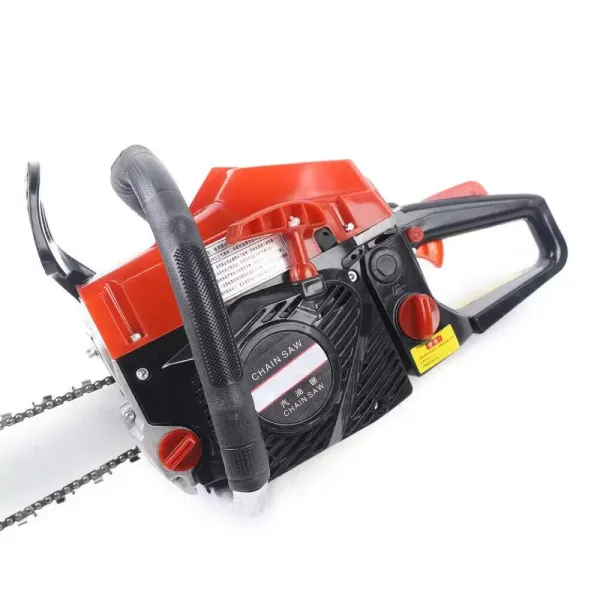 Motosierra de gasolina de 58 cc, 2 tiempos, 20 pulgadas, 2.6KW, 12500 U/min, longitud de la barra de sierra para trabajar la madera Motosierra de gasolina de 58 cc, 2 tiempos, 20 pulgadas, 2.6KW, 12500 U/min, longitud de la barra de sierra para trabajar la madera