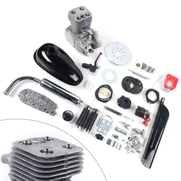 Kit de motor de 2 tiempos para moto de 100 CC para bicicletas de 26/28 pulgadas Kit de motor de 2 tiempos para moto de 100 CC para bicicletas de 26/28 pulgadas