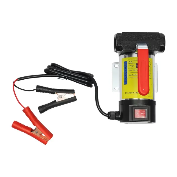 Bomba diésel automática de 12 V, 175 W, 45 l/min, con tubo de salida de aceite de alambre de acero transparente