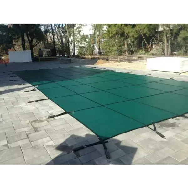 Cubiertas de seguridad rectangulares para alberca de invierno de malla de sombreado para piscina sólida Cubiertas de seguridad rectangulares para alberca de invierno de malla de sombreado para piscina sólida