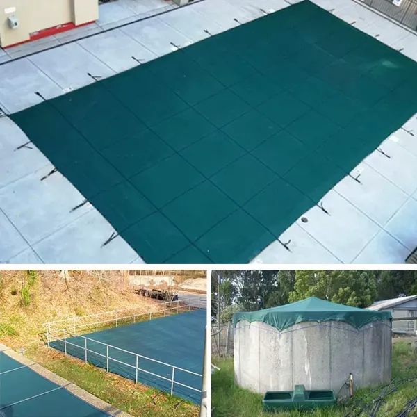 Cubiertas de seguridad rectangulares para alberca de invierno de malla de sombreado para piscina sólida Cubiertas de seguridad rectangulares para alberca de invierno de malla de sombreado para piscina sólida
