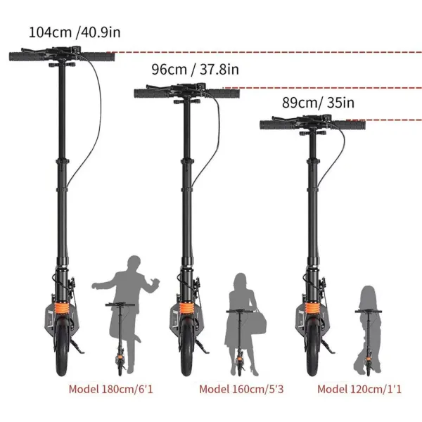 Patinete plegable para adultos y niños, con suspensión, ruedas de 200 mm, altura regulable, con freno de mano y pie, color blanco,No eléctrico Patinete plegable para adultos y niños, con suspensión, ruedas de 200 mm, altura regulable, con freno de mano y pie, color blanco,No eléctrico
