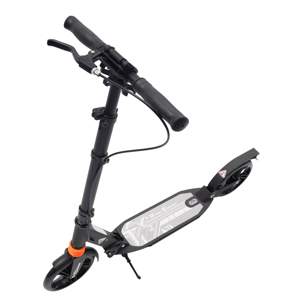 Patinete plegable de ciudad con doble suspensión, altura ajustable, herramienta de transporte, para adultos y niños Patinete plegable de ciudad con doble suspensión, altura ajustable, herramienta de transporte, para adultos y niños