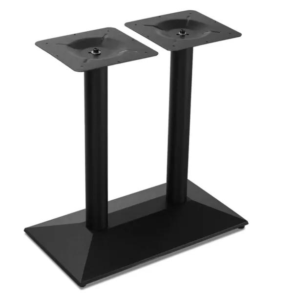 CNCEST Soporte de mesa de 72 cm, versión doble, color negro, con placa de base de 70 x 40 cm