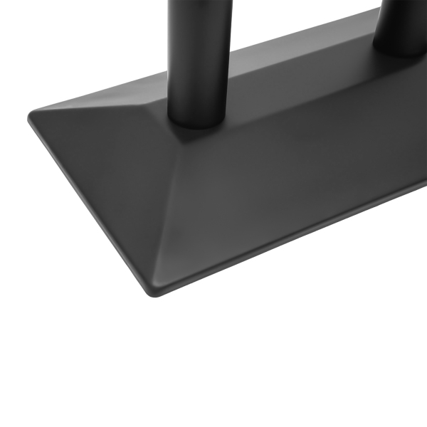 CNCEST Soporte de mesa de 72 cm, versión doble, color negro, con placa de base de 70 x 40 cm