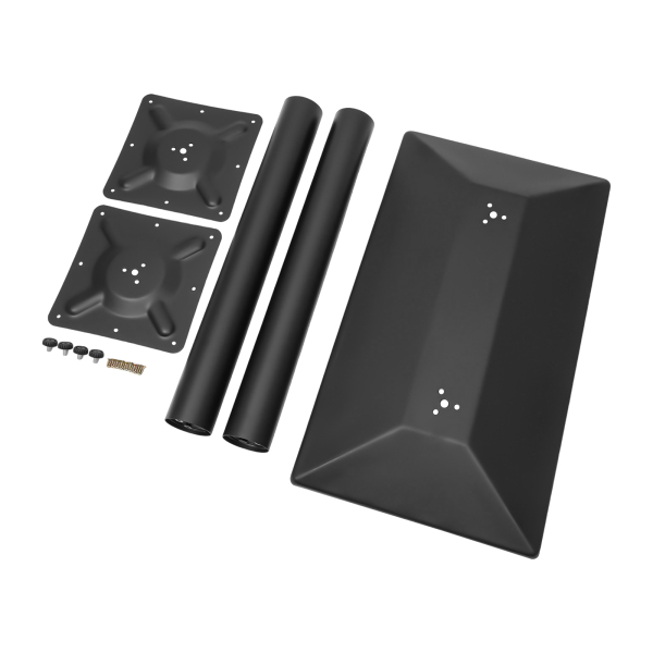 CNCEST Soporte de mesa de 72 cm, versión doble, color negro, con placa de base de 70 x 40 cm CNCEST Soporte de mesa de 72 cm, versión doble, color negro, con placa de base de 70 x 40 cm