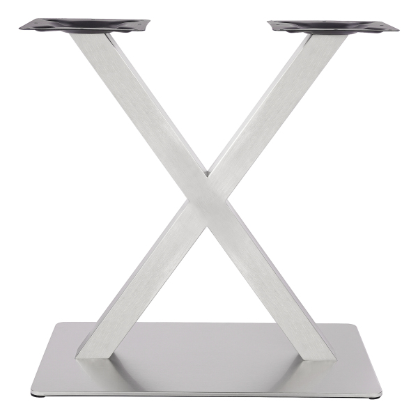 Patas de mesa de metal en forma de V, pie de mesa en X, color plateado, acero inoxidable, altura 70 cm/70 cm, forma de X 72 cm Patas de mesa de metal en forma de V, pie de mesa en X, color plateado, acero inoxidable, altura 70 cm/70 cm, forma de X 72 cm