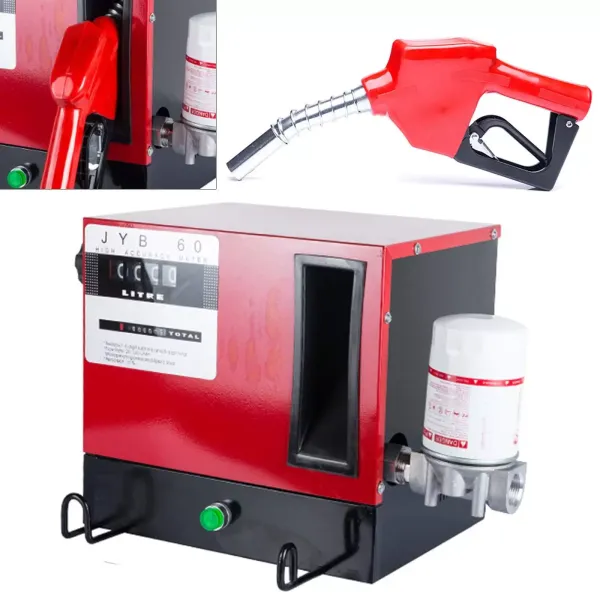 Bomba diésel de 230 V, 550 W, 60 l/min, autoaspirante, con pistola de extracción automática Bomba diésel de 230 V, 550 W, 60 l/min, autoaspirante, con pistola de extracción automática