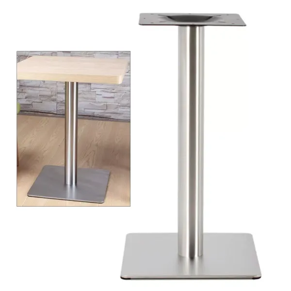 CNCEST Bastidor de mesa de 72 cm de acero inoxidable, color plateado, cuadrado