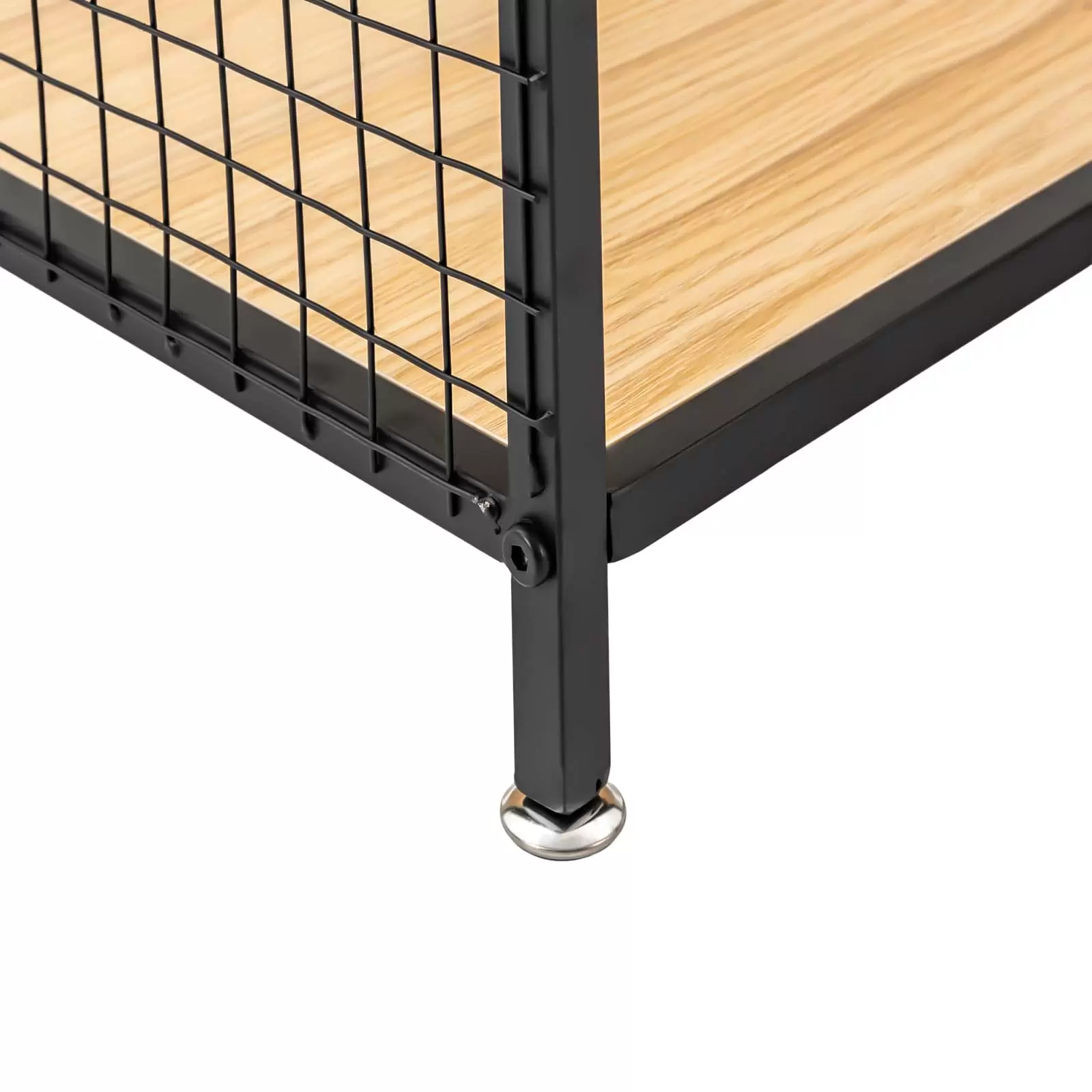 Mesa para impresora con soporte de 3 niveles, marco de metal, para fotocopiadora, escáner, con malla de metal, color negro