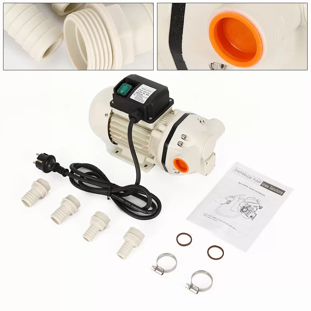 Bomba de membrana AD-Blue autoaspirante, 34 l/min, conectores de 230 V, membrana de agua, bomba de agua eléctrica, bomba de membrana