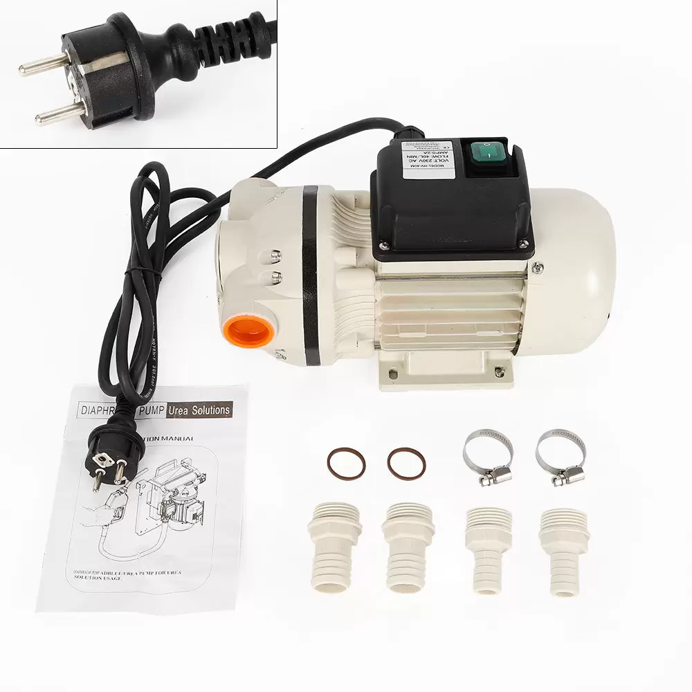 Bomba de membrana AD-Blue autoaspirante, 34 l/min, conectores de 230 V, membrana de agua, bomba de agua eléctrica, bomba de membrana