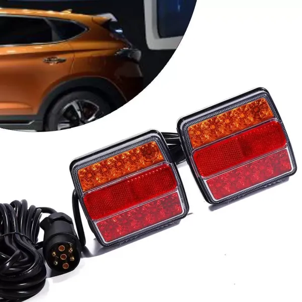 Faros traseros LED de 12 V con cable, iluminación para remolque