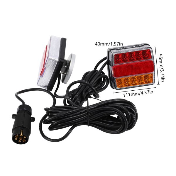 Faros traseros LED de 12 V con cable, iluminación para remolque Faros traseros LED de 12 V con cable, iluminación para remolque