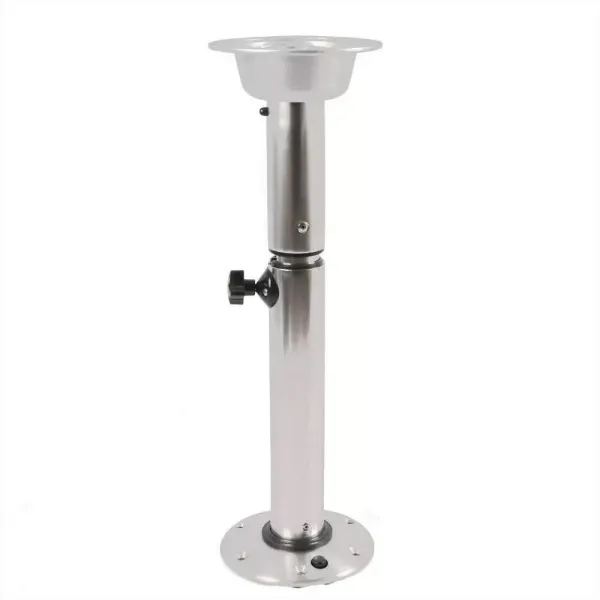 Pie de mesa, mesa de barco, mesa de cabina, soporte de mesa extraíble, altura ajustable, 565 mm - 720 mm, de aluminio + ABS Pie de mesa, mesa de barco, mesa de cabina, soporte de mesa extraíble, altura ajustable, 565 mm - 720 mm, de aluminio + ABS