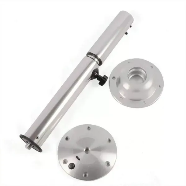 Pie de mesa, mesa de barco, mesa de cabina, soporte de mesa extraíble, altura ajustable, 565 mm - 720 mm, de aluminio + ABS Pie de mesa, mesa de barco, mesa de cabina, soporte de mesa extraíble, altura ajustable, 565 mm - 720 mm, de aluminio + ABS