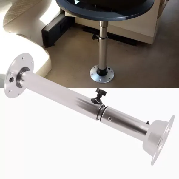 Pie de mesa, mesa de barco, mesa de cabina, soporte de mesa extraíble, altura ajustable, 565 mm - 720 mm, de aluminio + ABS