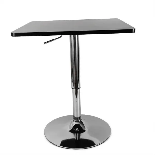 Mesa de bar cuadrada de estilo moderno, giratoria, para fiestas, comedor, cocina, altura regulable