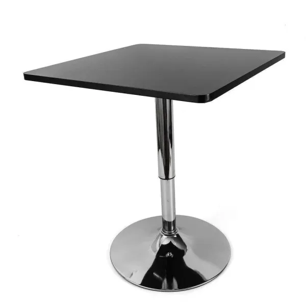 Mesa de bar cuadrada de estilo moderno, giratoria, para fiestas, comedor, cocina, altura regulable
