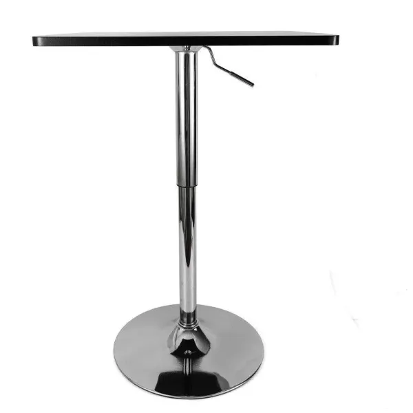 Mesa de bar cuadrada de estilo moderno, giratoria, para fiestas, comedor, cocina, altura regulable