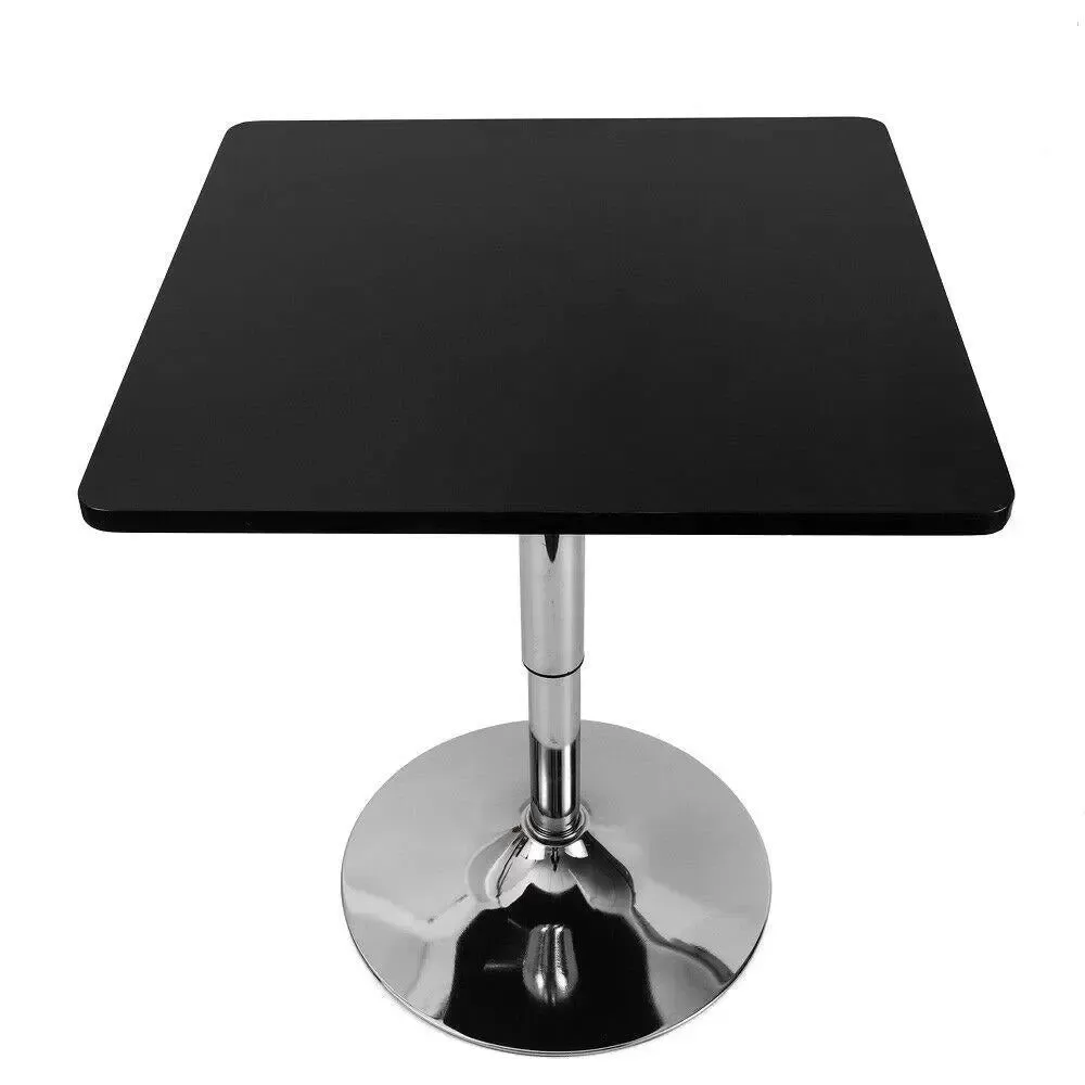 Mesa de bar cuadrada de estilo moderno, giratoria, para fiestas, comedor, cocina, altura regulable