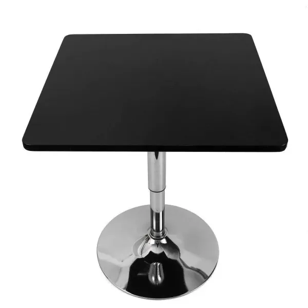 Mesa de bar cuadrada de estilo moderno, giratoria, para fiestas, comedor, cocina, altura regulable