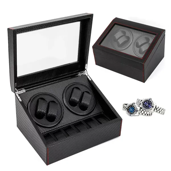 Expositor giratorio para relojes 4 + 6 relojes, caja de relojes