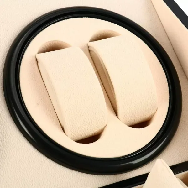 CNCEST Caja giratoria para relojes automáticos de lujo- caja de almacenamiento para relojes- silenciosa (4 + 6 relojes)