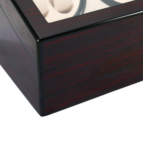 Expositor giratorio para relojes 4 + 6 relojes, caja de relojes de imitación madera Expositor giratorio para relojes 4 + 6 relojes, caja de relojes de imitación madera