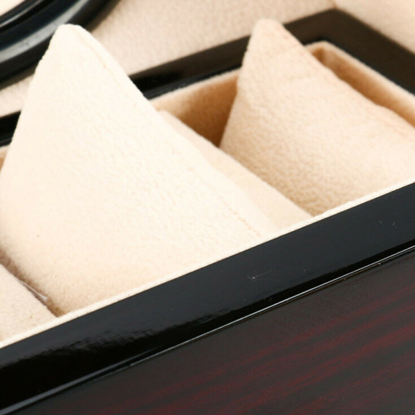 Expositor giratorio para relojes 4 + 6 relojes, caja de relojes de imitación madera