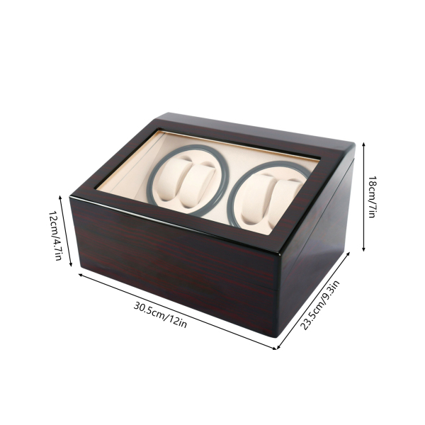 Expositor giratorio para relojes 4 + 6 relojes, caja de relojes de imitación madera Expositor giratorio para relojes 4 + 6 relojes, caja de relojes de imitación madera