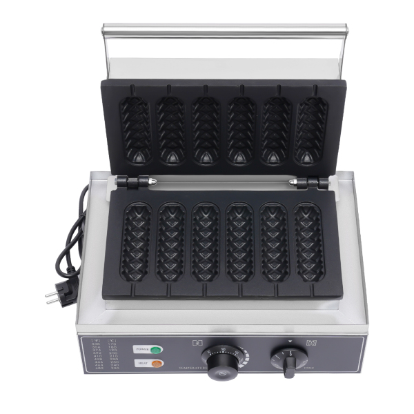 Gofrera de 220 V con mango y superficie antiadherente Gofrera de 220 V con mango y superficie antiadherente