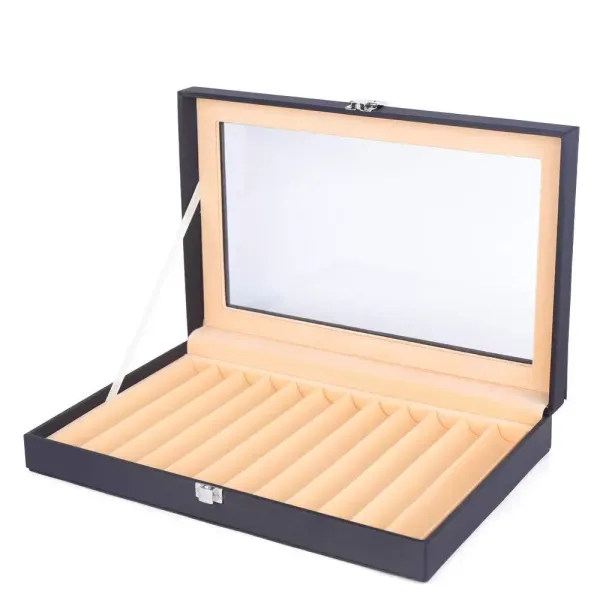 Estuche de almacenamiento para pluma estilográfica con 12 ranuras para organizar la pluma estilográfica