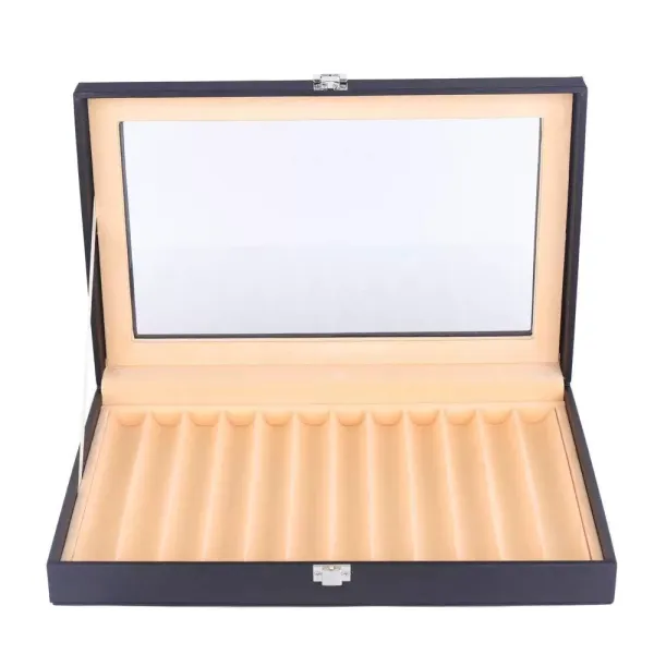Estuche de almacenamiento para pluma estilográfica con 12 ranuras para organizar la pluma estilográfica Estuche de almacenamiento para pluma estilográfica con 12 ranuras para organizar la pluma estilográfica