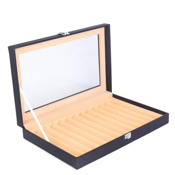 Estuche de almacenamiento para pluma estilográfica con 12 ranuras para organizar la pluma estilográfica