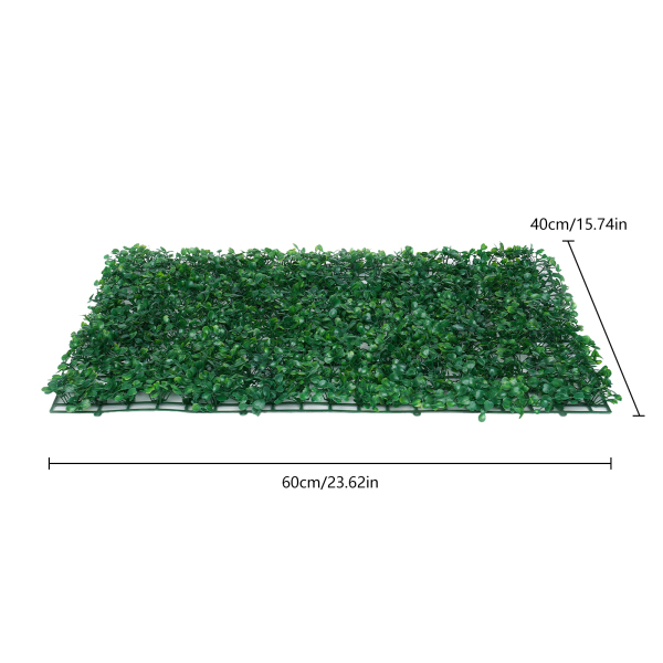 12 unidades de setos artificiales, plantas de césped, pared de hiedra artificial