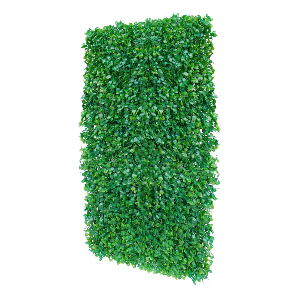 12 unidades 60 cm x 40 cm x 4 cm exterior artificial verde falsificados boj estera de decoración intimidad valla panel