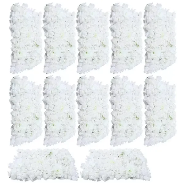 12 piezas de 40 x 60 cm para pared de flores artificiales, lugar de eventos, postes, bodas, flores de seda