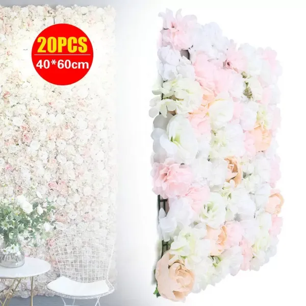CNCEST  20 unidades Rosas de seda para decoración, fondo de boda