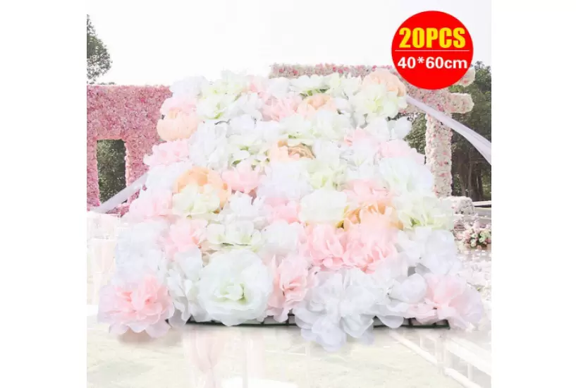 CNCEST 20 unidades Rosas de seda para decoración, fondo de boda