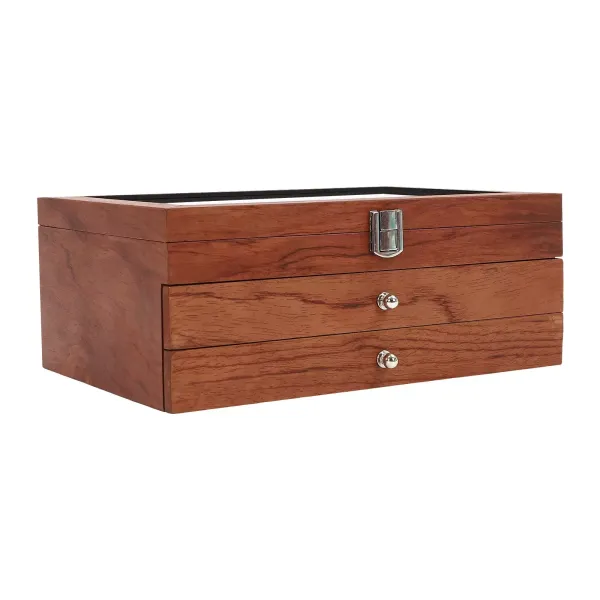 Caja portalápices con vitrina- 3 capas- vitrina de madera(madera de rosa) Caja portalápices con vitrina- 3 capas- vitrina de madera(madera de rosa)